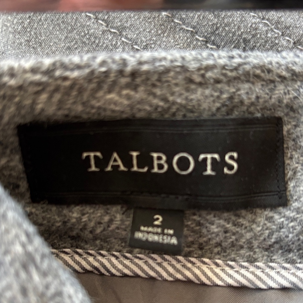 Talbots Charcoal Mini Skirt - Picture 2 of 3